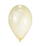 13" Gemar Latex Balloons (Bag of 50) Rainbow Pastel Crystal Yellow