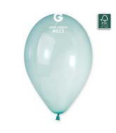 13" Gemar Latex Balloons (Bag of 50) Rainbow Pastel Crystal Jade Green