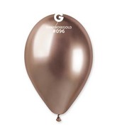 13" Gemar Latex Balloons (Bag of 25) Shiny Rose Gold