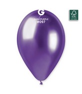 13" Gemar Latex Balloons (Bag of 25) Shiny Purple