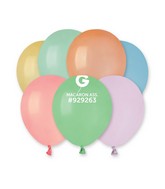 5" Gemar Latex Balloons (Bag of 100) Assorted Macaron Assorted