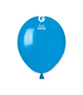 5" Gemar Latex Balloons (Bag of 100) Metallic Metallic Blue
