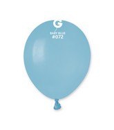 5" Gemar Latex Balloons (Bag of 100) Standard Baby Blue