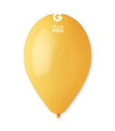 12" Gemar Latex Balloons (Bag of 50) Standard Deep Yellow