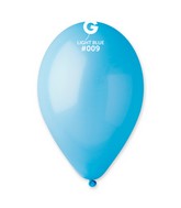12" Gemar Latex Balloons (Bag of 50) Standard Light Blue