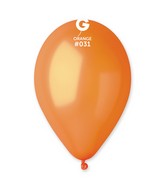 12" Gemar Latex Balloons (Bag of 50) Metallic Metallic Orange