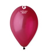 12" Gemar Latex Balloons (Bag of 50) Standard Burgundy