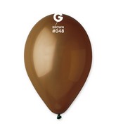 12" Gemar Latex Balloons (Bag of 50) Standard Brown