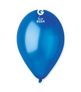 12" Gemar Latex Balloons (Bag of 50) Metallic Metallic Royal Deep Blue
