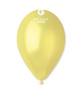 12" Gemar Latex Balloons (Bag of 50) Metallic Metallic Baby Yellow