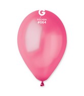 12" Gemar Latex Balloons (Bag of 50) Metallic Metallic Fuchsia