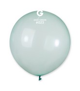 19" Gemar Latex Balloons (Bag of 25) Rainbow Pastel Crystal Jade Green