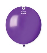 19" Gemar Latex Balloons (Bag of 25) Metallic Metallic Purple