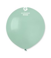 19" Gemar Latex Balloons (Bag of 25) Standard Aquamarine