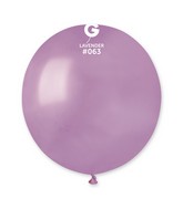 19" Gemar Latex Balloons (Bag of 25) Metallic Metallic Lavender