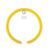 160G Gemar Latex Balloons (Bag of 50) Modelling/Twisting Yellow