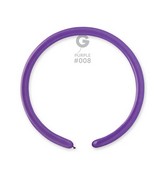 160G Gemar Latex Balloons (Bag of 50) Modelling/Twisting Purple