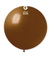 31" Gemar Latex Balloons (Pack of 1) Giant Balloon Brown