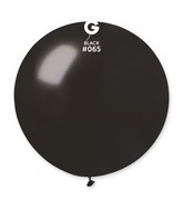 31" Gemar Latex Balloons (Pack of 1) Giant Metallic Black