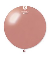31" Gemar Latex Balloons (Pack of 1) Giant Metallic Balloon Rose Gold