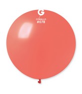 31" Gemar Latex Balloons (Pack of 1) Giant Balloon Corallo
