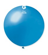 31" Gemar Latex Balloons (Pack of 1) Giant Metallic Blue