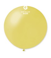 31" Gemar Latex Balloons (Pack of 1) Giant Metallic Baby Yellow