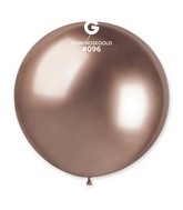 31" Gemar Latex Balloons (Pack of 1) Shiny Rose Gold