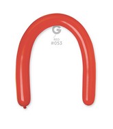 360G Gemar Latex Balloons (Bag of 50) Metallic Modelling/Twisting Deep Red*