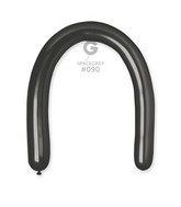 360G Gemar Latex Balloons (Bag of 25) Shiny Space Grey Twisting/Modelling*