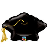 14" Airfill Only Mini Grad Cap Foil Balloon