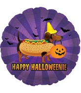 9" Airfill Only Happy Halloweenie Foil Balloon