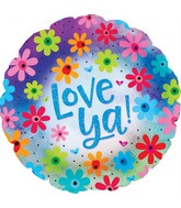 9" Airfill Only Love Ya! Foil Balloon
