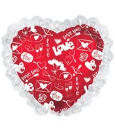 14" Airfill Only Iconic Love Sentiment Balloon