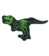 12" Airfill Only Skeleton Dinosaur Foil Balloon
