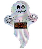 12" Airfill Only Irridescent Ghost Foil Balloon