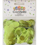 Balloon Confetti Dots 22 Grams Foil Lime Green 1.5CM-Round