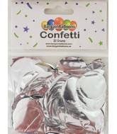 Balloon Confetti Dots 22 Grams Foil Silver 2.5CM-Round