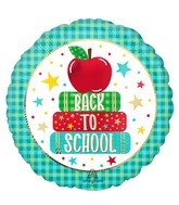 18" Back to School Apple & Books Foil Balloon