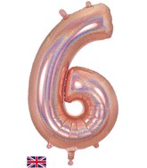 Pink #7 Balloon 40 High Large Balloon Number Shaped Birthday Party