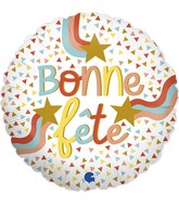 18" Bonne Fête (French) Foil Balloon
