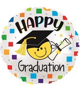 17" Happy Graduation Foil Balloons