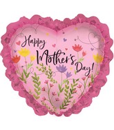 32" Happy Mother's Day Garden With Lace Foil Balloon