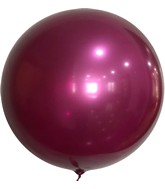 18" Metallic Solid Colorful Bobo Balloon Purple Prestretched (10 Per Bag)