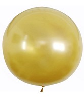 18" Metallic Solid Colorful Bobo Balloon Shiny Gold Prestretched (10 Per Bag)
