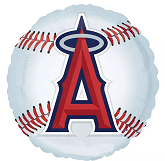 9" Airfill Only Los Angeles Angels of Anaheim Ball Balloon