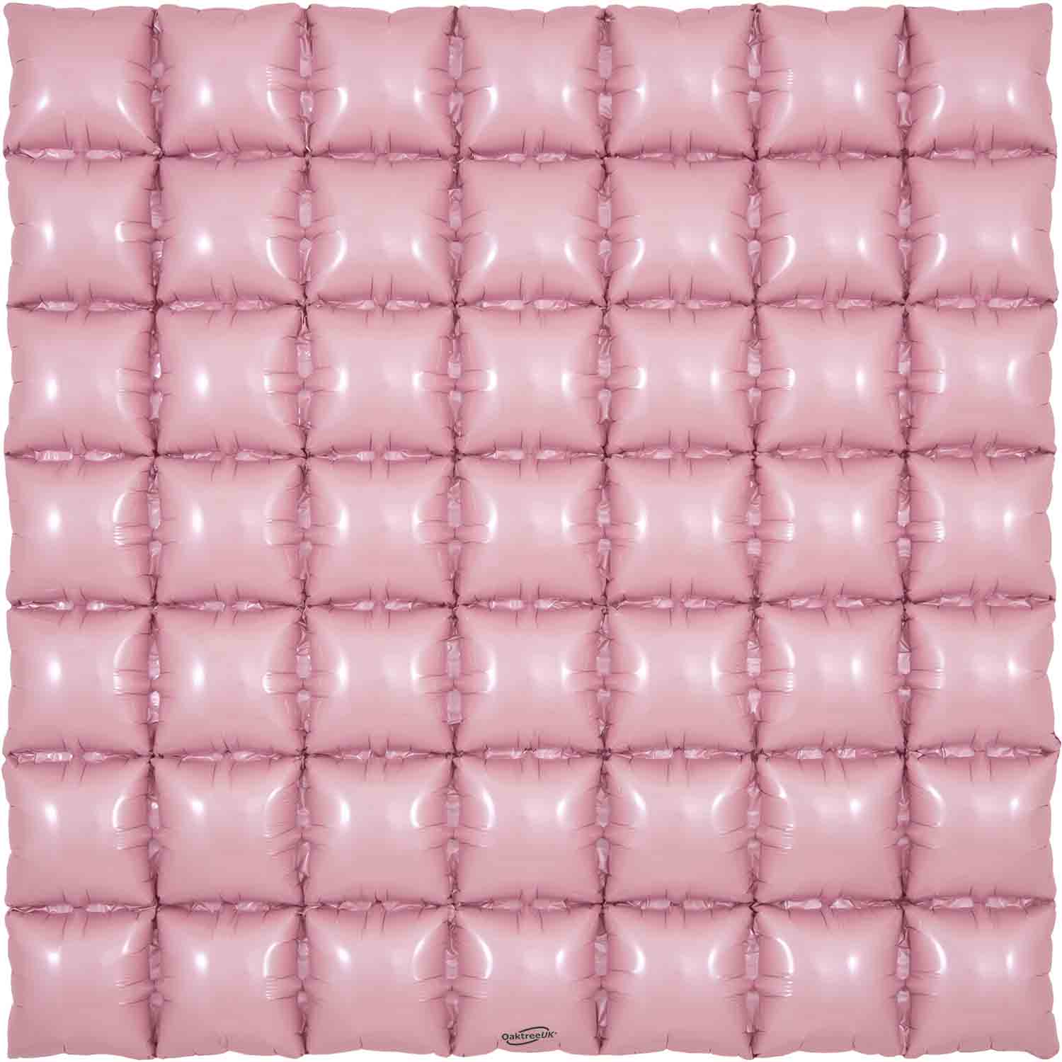 36" Matte Pink 7x7 Squares Waffle Wall Foil Balloon