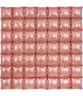 36" Rose Gold 7x7 Squares Waffle Wall Foil Balloon