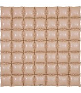 36" Matte Nude 7x7 Squares Waffle Wall Foil Balloon