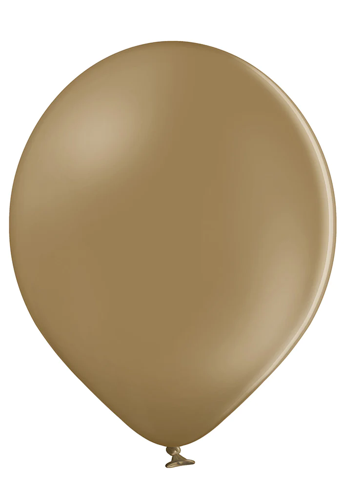 14" Ellie's Brand Latex Balloons Toasted Almond (50 Per Bag)